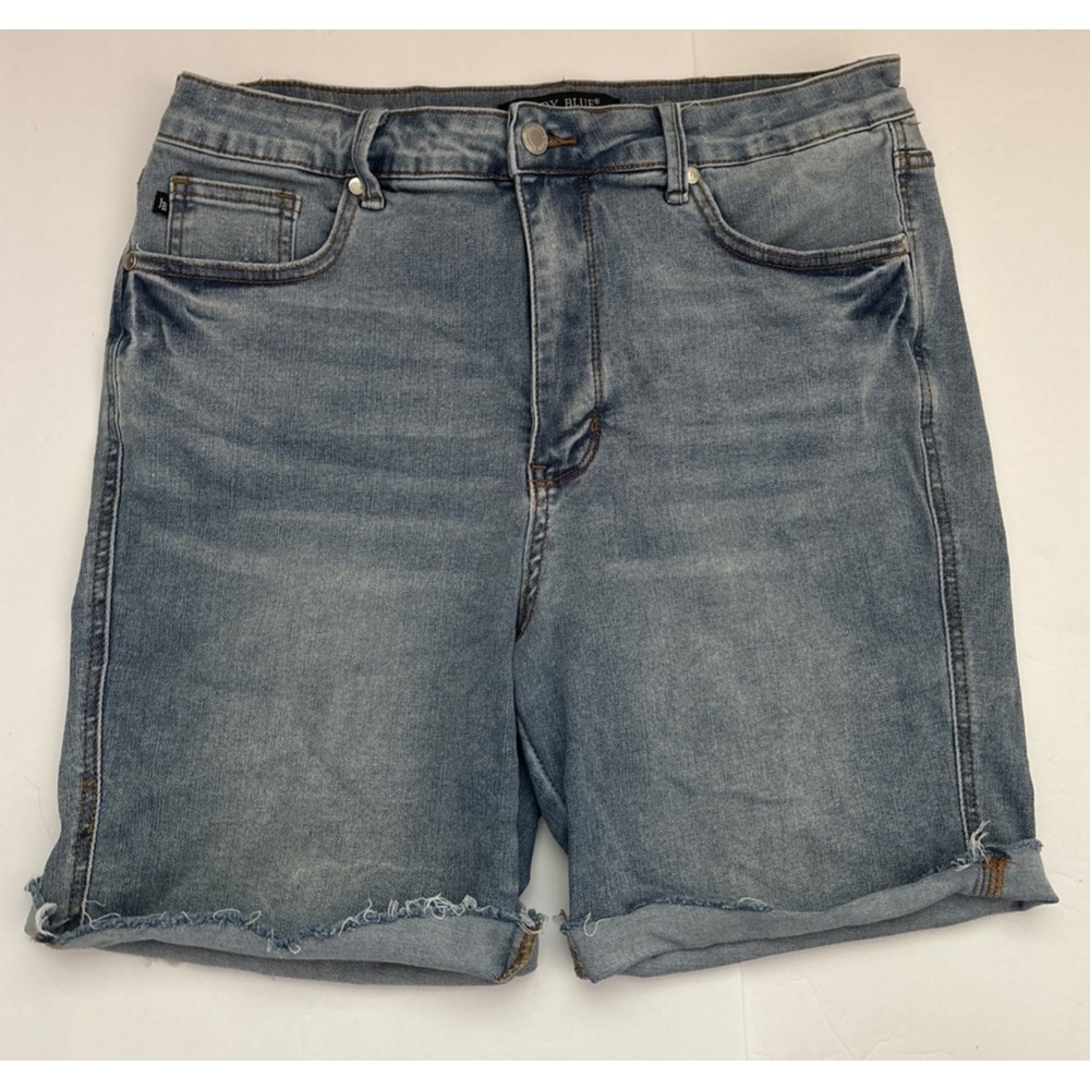 Women's Judy Blue Denim Jean Shorts Cut Offs Sz XL